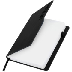 Ежедневник датированный 2026, А5, 150&times;213 мм, BRAUBERG &laquo;Up&raquo;, под кожу, софт-тач, держатель для ручки, черный, 117116