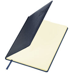 Еженедельник датированный 2026, БОЛЬШОЙ ФОРМАТ 210&times;297 мм, А4, BRAUBERG &laquo;Imperial&raquo;, под кожу, синий, 117157