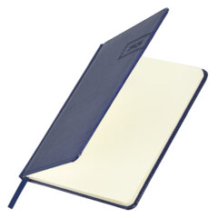 Еженедельник датированный 2026, А5, 145&times;215 мм, BRAUBERG &laquo;Imperial&raquo;, под кожу, синий, 117174