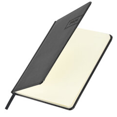 Еженедельник датированный 2026, А5, 145&times;215 мм, BRAUBERG &laquo;Imperial&raquo;, под кожу, черный, 117175