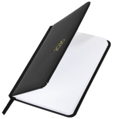 Еженедельник датированный 2026, МАЛЫЙ ФОРМАТ 95&times;155 мм, А6, BRAUBERG &laquo;Select&raquo;, балакрон, черный, 117193