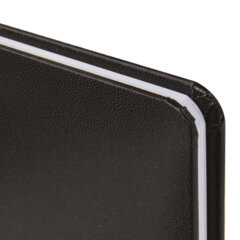 Еженедельник датированный 2026, МАЛЫЙ ФОРМАТ 95&times;155 мм, А6, BRAUBERG &laquo;Select&raquo;, балакрон, черный, 117193