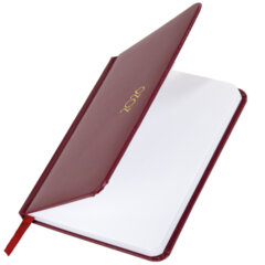 Еженедельник датированный 2026, МАЛЫЙ ФОРМАТ 95&times;155 мм, А6, BRAUBERG &laquo;Select&raquo;, балакрон, бордо, 117194