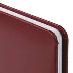 Еженедельник датированный 2026, МАЛЫЙ ФОРМАТ 95&times;155 мм, А6, BRAUBERG &laquo;Select&raquo;, балакрон, бордо, 117194