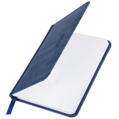 Еженедельник датированный 2026 МАЛЫЙ ФОРМАТ 95&times;155 мм, А6, BRAUBERG &laquo;Wood&raquo;, под кожу, синий, 117195