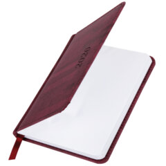 Еженедельник датированный 2026 МАЛЫЙ ФОРМАТ 95&times;155 мм, А6, BRAUBERG &laquo;Wood&raquo;, под кожу, бордо, 117196