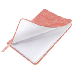 Еженедельник датированный 2026 МАЛЫЙ ФОРМАТ 95&times;155 мм, А6, BRAUBERG &laquo;Foliage&raquo;, под кожу, розовый, 117199