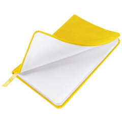 Еженедельник датированный 2026 МАЛЫЙ ФОРМАТ 95&times;155 мм, А6, BRAUBERG &laquo;Foliage&raquo;, под кожу, желтый, 117200