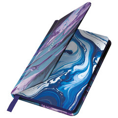 Еженедельник датированный 2026 МАЛЫЙ ФОРМАТ 95&times;155 мм, А6, BRAUBERG &laquo;Vista&raquo;, под кожу, &laquo;Мрамор&raquo;, 117202