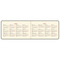 Еженедельник датированный 2026 МАЛЫЙ ФОРМАТ 105&times;160 мм, А6, BRAUBERG &laquo;Unique&raquo;, темно-коричневый, 117207