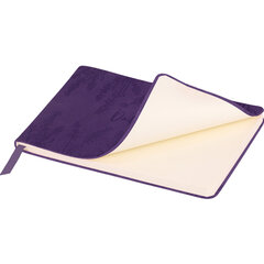 Еженедельник датированный 2026 МАЛЫЙ ФОРМАТ 105&times;160 мм, А6, BRAUBERG &laquo;Imprint&raquo;, тиснение, фиолетовый, 117210