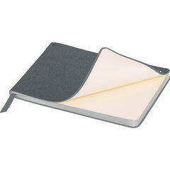 Еженедельник датированный 2026 МАЛЫЙ ФОРМАТ 105&times;160 мм, А6, BRAUBERG &laquo;Blaze&raquo;, фольга, серый, 117218