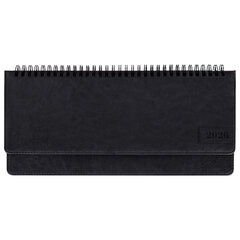 Планинг датированный 2026 305&times;140 мм BRAUBERG &laquo;Imperial&raquo;, под кожу, черный, 117229