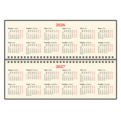 Планинг датированный 2026 305&times;140 мм BRAUBERG &laquo;Imperial&raquo;, под кожу, черный, 117229