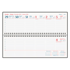 Планинг датированный 2026 305&times;140 мм GALANT &laquo;Ritter&raquo;, под кожу, черный, 117238