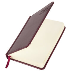 Ежедневник датированный 2026, МАЛЫЙ ФОРМАТ 100&times;150 мм, А6, BRAUBERG &laquo;Imperial&raquo;, под кожу, бордо, 117254