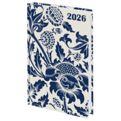 Ежедневник датированный 2026 145&times;215 мм, А5, STAFF, ламинированная обложка, &laquo;Blue fresco&raquo;, 117324