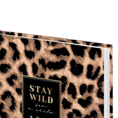 Ежедневник датированный 2026 145&times;215 мм, А5, STAFF, ламинированная обложка, &laquo;Leopard&raquo;, 117328