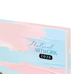 Ежедневник датированный 2026 145&times;215 мм, А5, STAFF, ламинированная обложка, &laquo;Живопись&raquo;, 117329