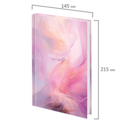 Ежедневник датированный 2026 145&times;215 мм, А5, STAFF, ламинированная обложка, &laquo;Delicate&raquo;, 117330