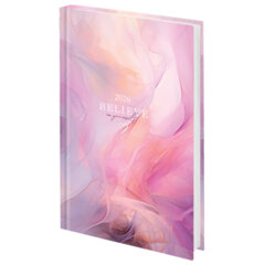 Ежедневник датированный 2026 145&times;215 мм, А5, STAFF, ламинированная обложка, &laquo;Delicate&raquo;, 117330