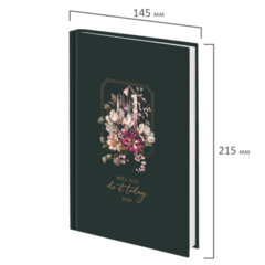 Ежедневник датированный 2026 145&times;215 мм, А5, STAFF, ламинированная обложка, &laquo;Crystal&raquo;, 117331