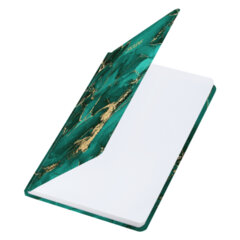 Ежедневник датированный 2026 с резинкой 145&times;203 мм, А5, BRAUBERG, твердый, фольга, &laquo;Мрамор&raquo;, 117340