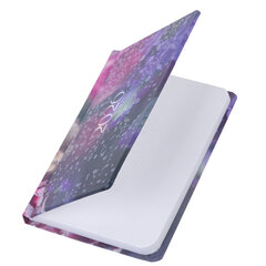 Еженедельник датированный 2026 с резинкой 171&times;93 мм, BRAUBERG, твердый, УФ-ЛАК, 64 л., &laquo;Цветы&raquo;, 117348