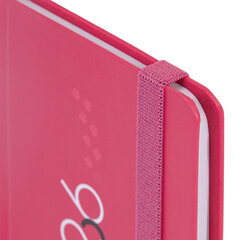 Еженедельник датированный 2026 с резинкой 171&times;93 мм, BRAUBERG, твердый, УФ-ЛАК, 64 л., &laquo;Кот&raquo;, 117349