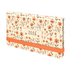 Еженедельник датированный 2026 с резинкой 171&times;93 мм, BRAUBERG, твердый, УФ-ЛАК, 64 л., &laquo;Паттерн&raquo;, 117354