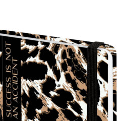 Еженедельник датированный 2026 с резинкой 171&times;93 мм, BRAUBERG, твердый, УФ-ЛАК, 64 л., &laquo;Леопард&raquo;, 117356