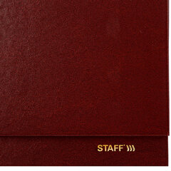 Планинг датированный 2026 300&times;130 мм, STAFF, гребень, обложка бумвинил, 64 л., бордовый, 117359