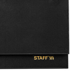 Планинг датированный 2026 300&times;130 мм, STAFF, гребень, обложка бумвинил, 64 л., черный, 117360