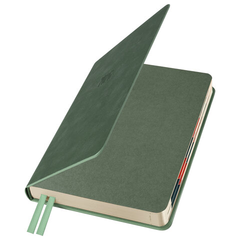 Ежедневник датированный 2026 B6 125х173мм GALANT Vivid, под кожу, зеленый, 117409