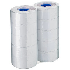 Этикет-лента 22Х12 мм, волна, белая, КОМПЛЕКТ 10 рулонов по 1000 этикеток