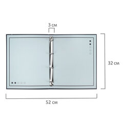 Папка-портфолио универсальная, 4 кольца, 20 файлов, 7БЦ матовая, BRAUBERG &laquo;Minimalism&raquo;, 117553