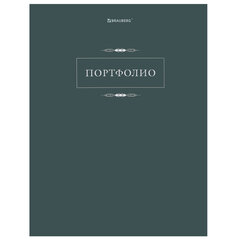 Папка-портфолио универсальная, 4 кольца, 20 файлов, 7БЦ матовая, BRAUBERG &laquo;Classic&raquo;, 117554
