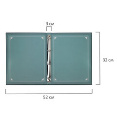 Папка-портфолио универсальная, 4 кольца, 20 файлов, 7БЦ матовая, BRAUBERG &laquo;Classic&raquo;, 117554