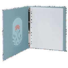 Папка-портфолио универсальная, 4 кольца, 20 файлов, 7БЦ матовая, BRAUBERG &laquo;Flowers&raquo;, 117556