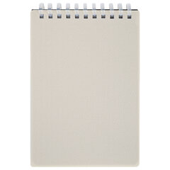 Блокнот МАЛЫЙ ФОРМАТ А6, 60 л., силиконовый гребень, обложка пластик, клетка, BRAUBERG, бежевый, 117563