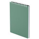 Блокнот МАЛЫЙ ФОРМАТ А6, 60 л., силиконовый гребень, обложка пластик, клетка, BRAUBERG, зеленый, 117564