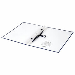 Папка-обложка &laquo;Выпускная квалификационная работа&raquo; STAFF, А4, 3 отверстия под дырокол, шнур, Синяя, 117576