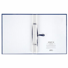 Папка-обложка &laquo;Выпускная квалификационная работа&raquo; STAFF, А4, 3 отверстия под дырокол, шнур, Синяя, 117576