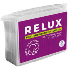 Ватные палочки 200 шт., RELUX, пакет