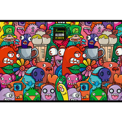 Альбом для рисования А4 24 л., скоба, TWIN-лак, ПЗБМ, 205&times;295 мм, &laquo;Куча Монстров&raquo; (микс в спайке), 44055