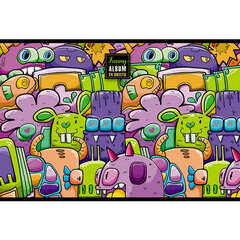 Альбом для рисования А4 24 л., скоба, TWIN-лак, ПЗБМ, 205&times;295 мм, &laquo;Куча Монстров&raquo; (микс в спайке), 44055