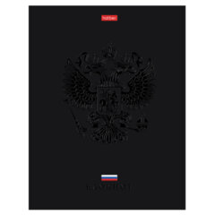 Блокнот А5 167&times;216 мм, 80 л., твёрдый, клетка, матовая ламинация, лак, блок 5 цветов, HATBER, &laquo;Россия&raquo;, 085282