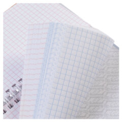 Блокнот МАЛЫЙ ФОРМАТ А6, 80 л., гребень, твердый картон, клетка 2 цв., HATBER, &laquo;Нежный флёр&raquo;, 082839