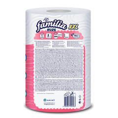 Полотенца бумажные бытовые, рулон 25 метров, 2-слойные, FAMILIA XXL, 23&times;12,5 см, белые