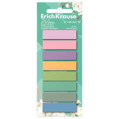 Закладки клейкие ERICH KRAUSE Pastel Bloom, пластиковые, 12х45 мм, 160 штук (20 л. х 8 цветов)